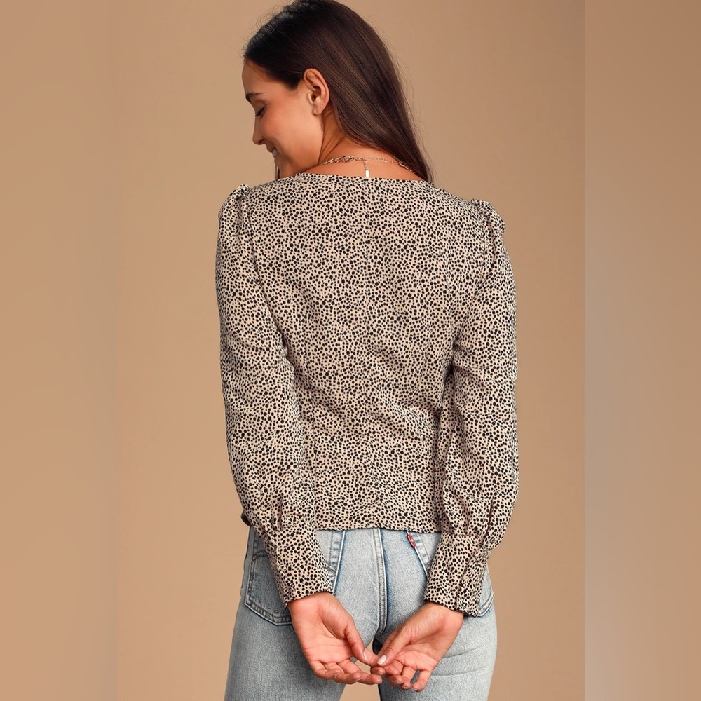Lulus Patterned Blouse - Picture 2 of 3